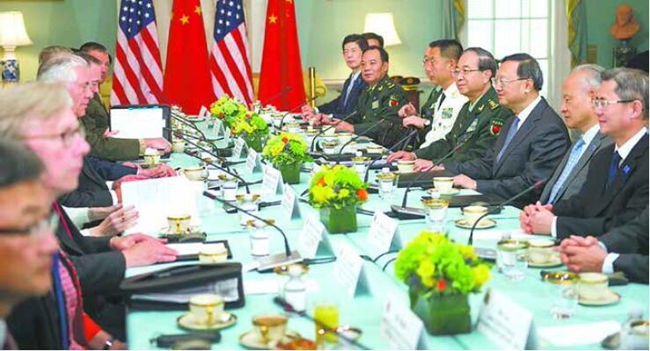 房峰辉2017年6月还以中央军委委员身份出席首轮中美外交安全对话